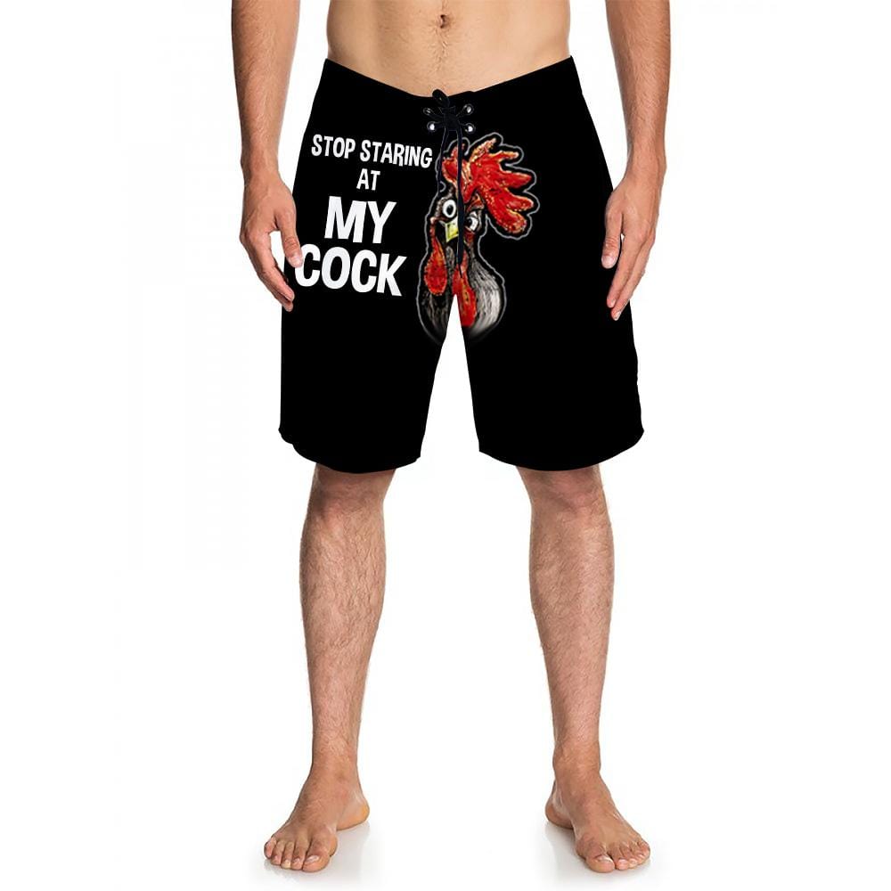 Bathing suit cock